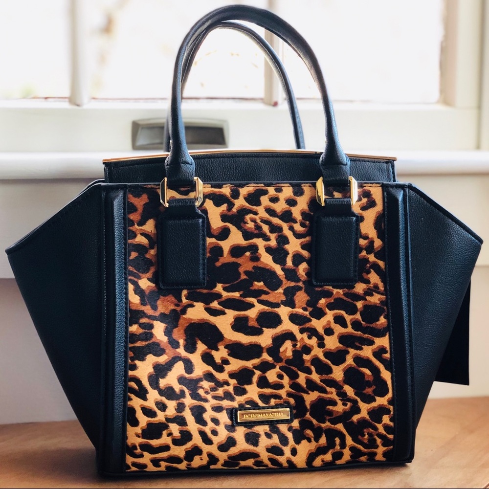 bcbg joslyn cheetah purse